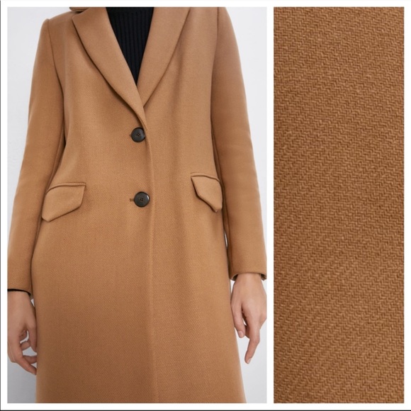 Zara wool camel coat - Picture 4 of 6